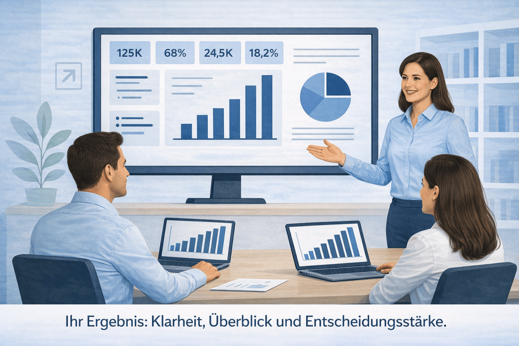 Präsentation im modernen Büro