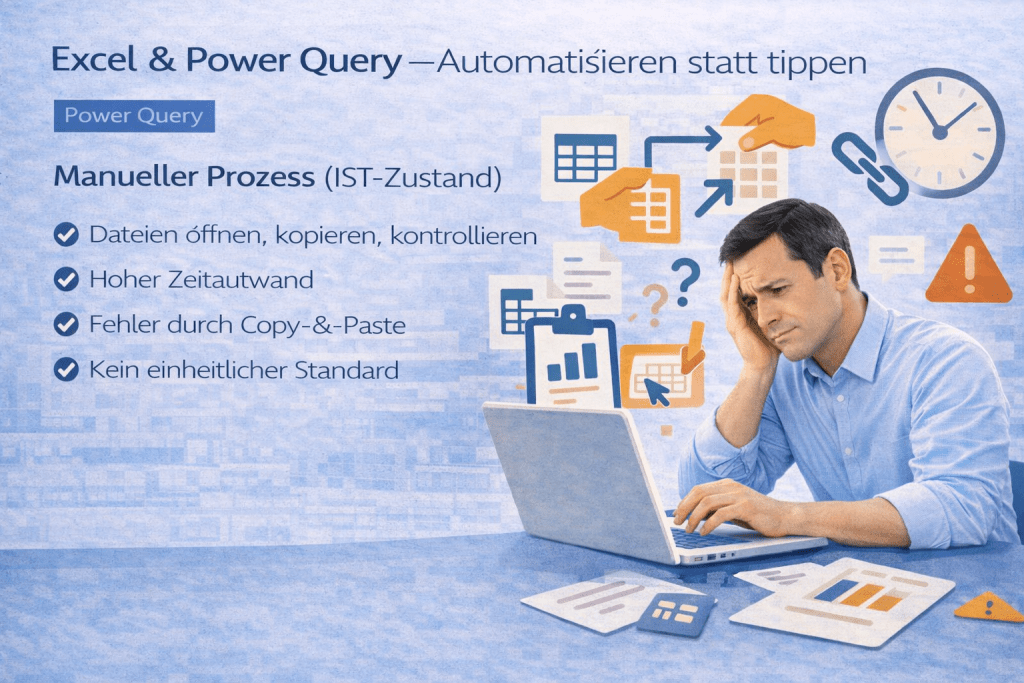 Manueller Datenprozess in der Analyse