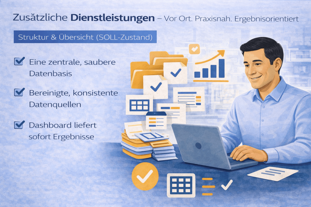 Zusätzliche Dienstleistungen und Ergebnisse für Sie